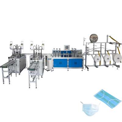 2018 full automatic 3-5 layer Black nonwoven noivated carbon face mask production line with factory directsale price